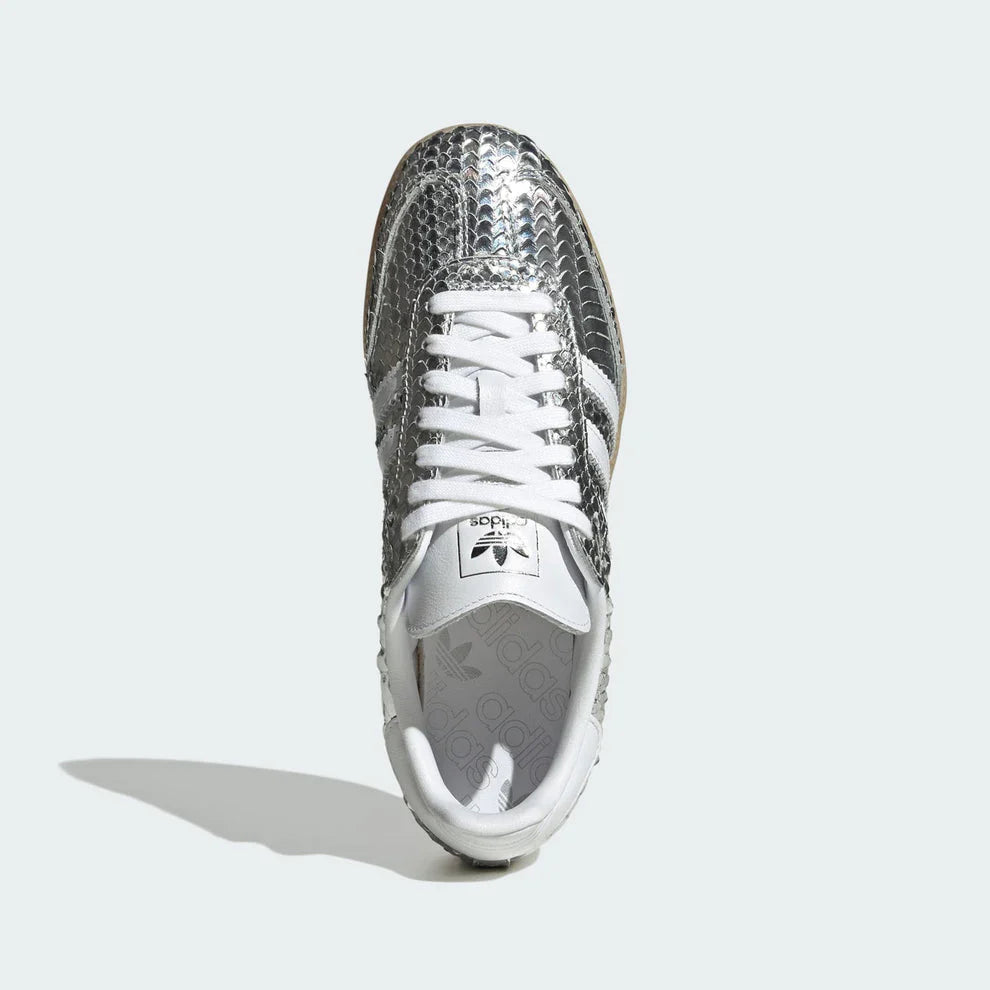 Sneakers "Chrome" — Cuir Métallisé & Effet Craquelé