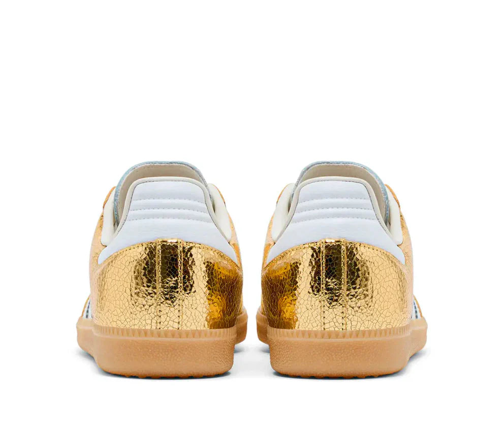Sneakers "Chrome" — Cuir Métallisé & Effet Craquelé