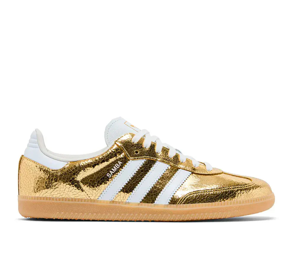 Sneakers "Chrome" — Cuir Métallisé & Effet Craquelé